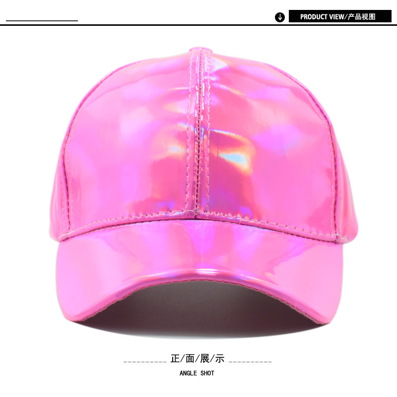 Wholesale PU leather colorful baseball cap