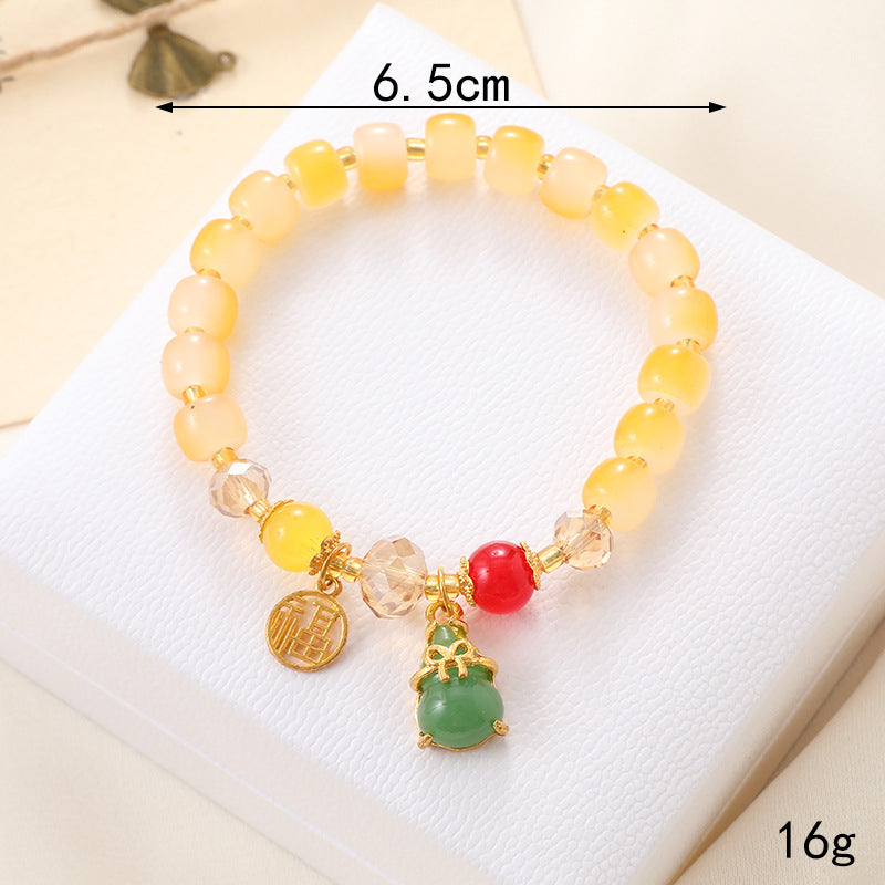 Wholesale Lily of The Valley Crystal Glass Beaded Bracelet ACC-BT-YiL001