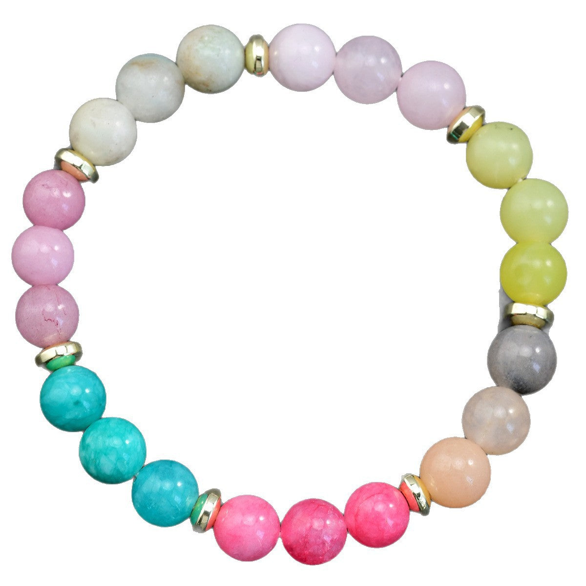 Wholesale Vintage Blue Stone Round Beaded Bracelet,  Women' s Elastic Stretch,  Fashion Accessory Gift for Resale
