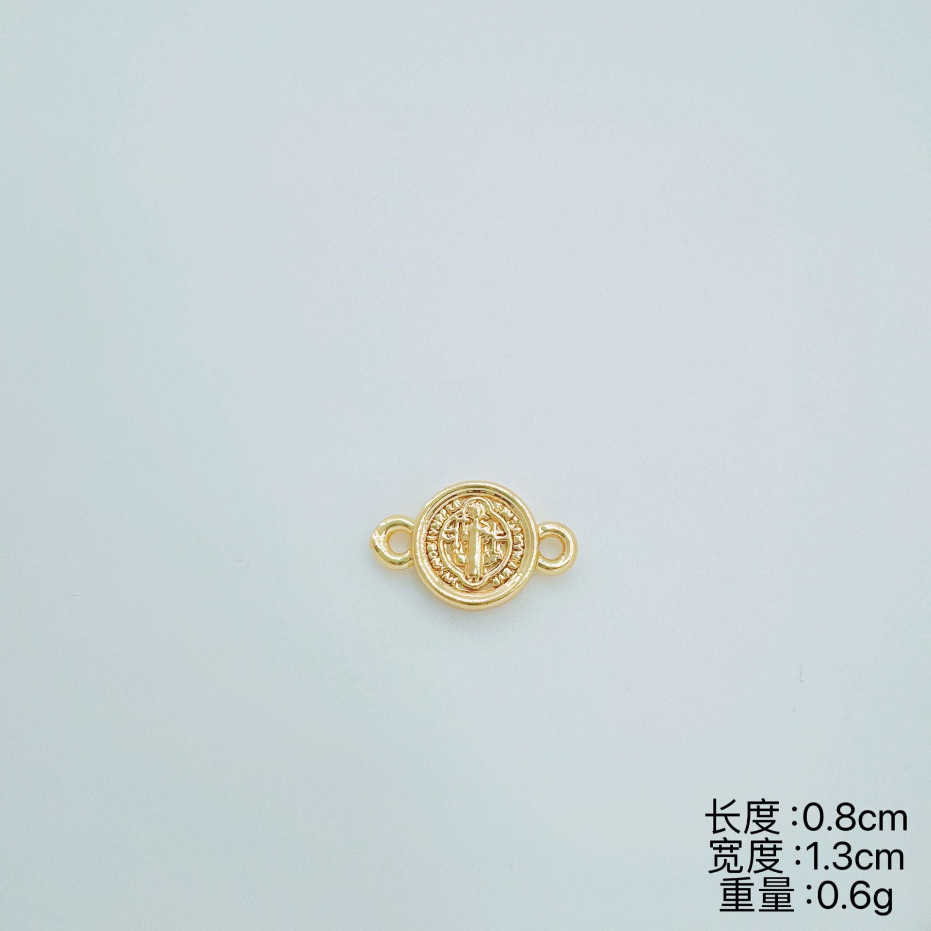 Wholesale Double Hollow Pendant Copper Electroplated DIY Jewelry Making Charm Fashion Accessory