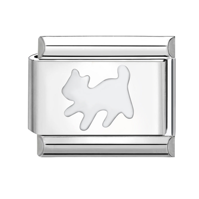 Wholesale Italian Charm Bracelet 9mm DIY Splicing Cute Creative Stainless Steel Composable Bracelet