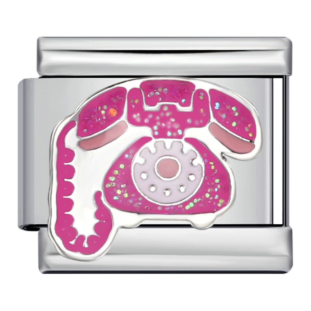 Wholesale Italian Module Bracelet Titanium Steel Welding Oil Dropping DIY Charms