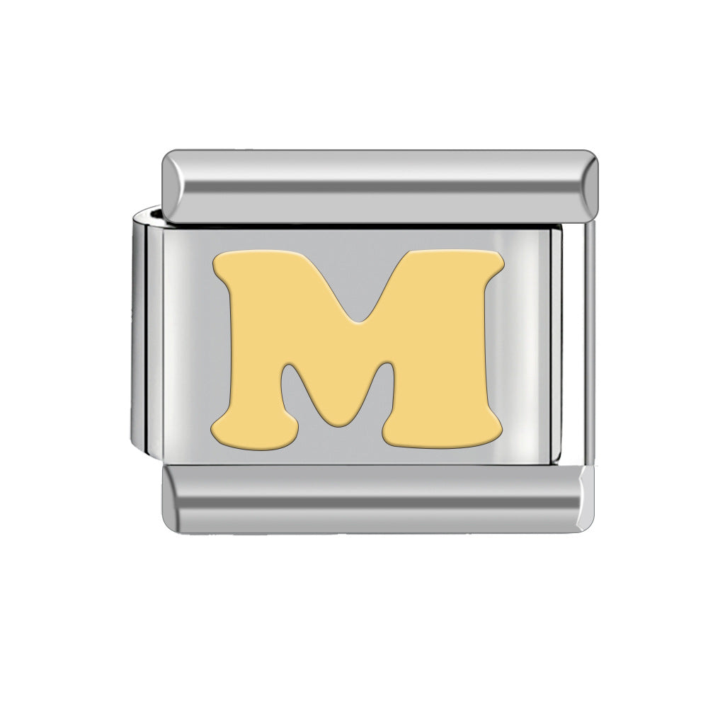 Wholesale Italian Charm Bracelet Stainless Steel Bracelet 9mm DIY Pattern Free Stitching Detachable Composable Bracelet ACC-BT-JL010