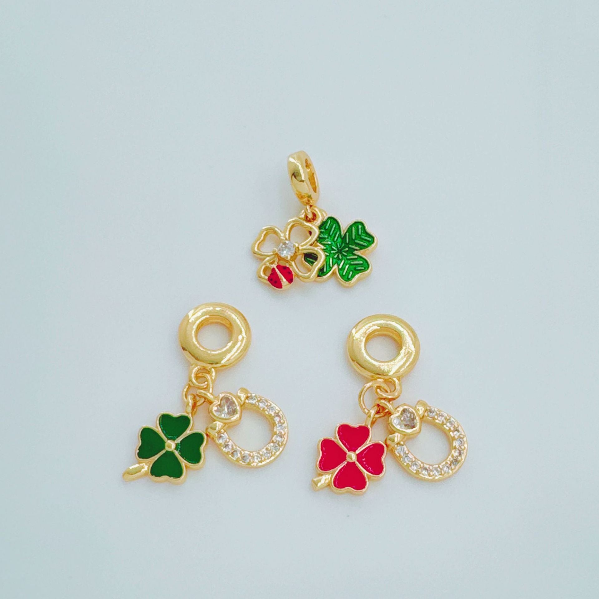 Wholesale European Style Clover Cross Pendant Necklace