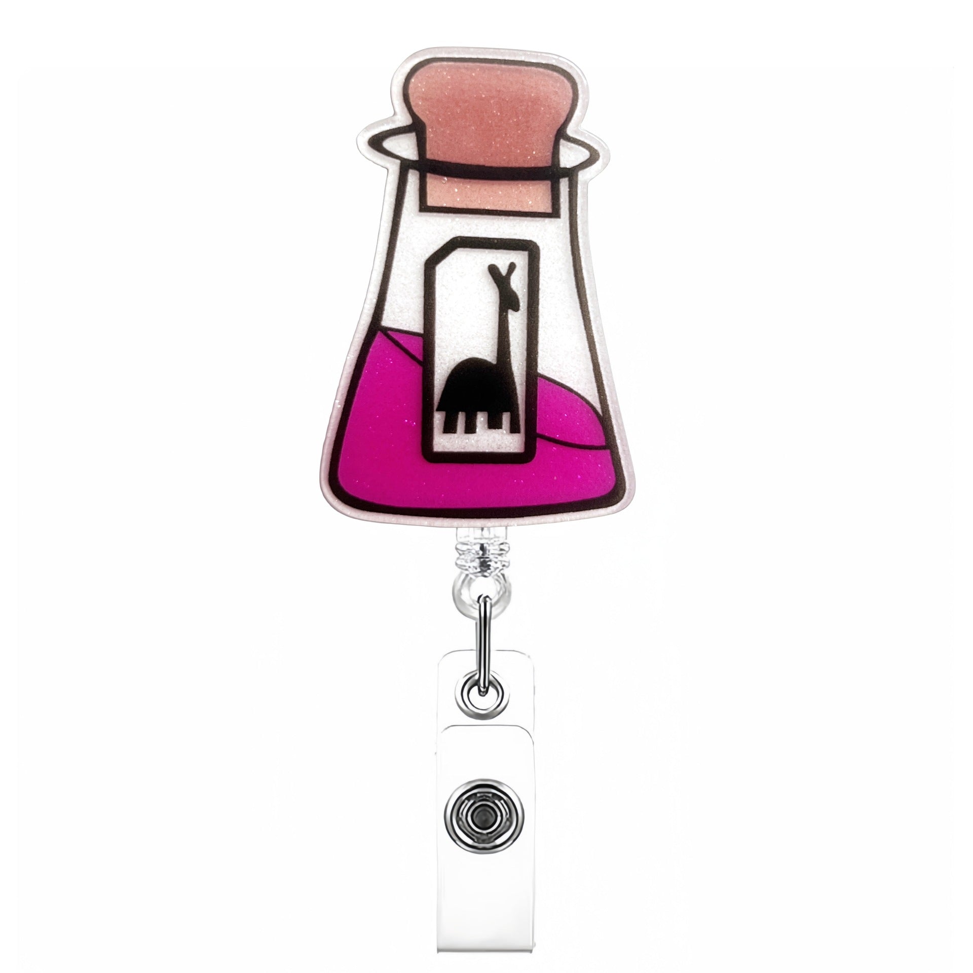Wholesale Cartoon Graffiti Acrylic Potion Badge Reels Keychains