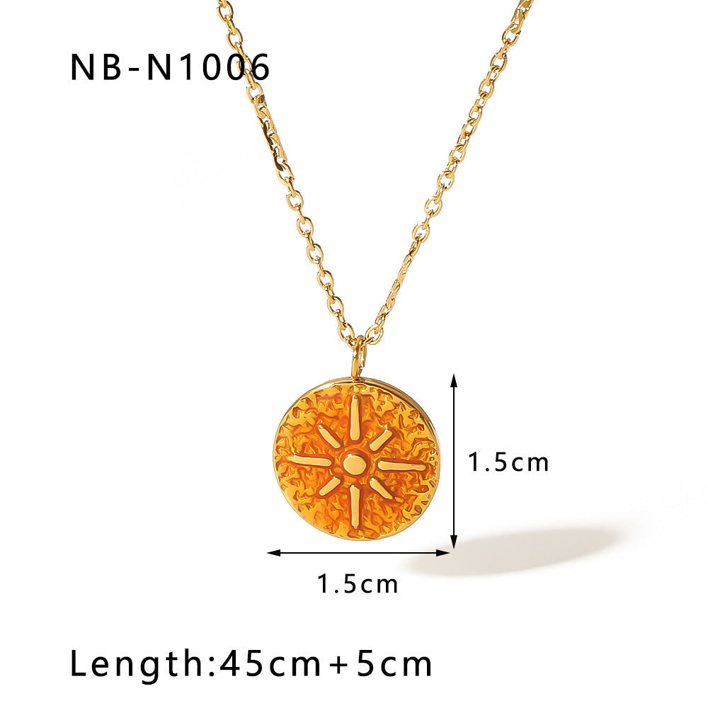 Wholesale Stainless Steel Water Drop Oil Necklace