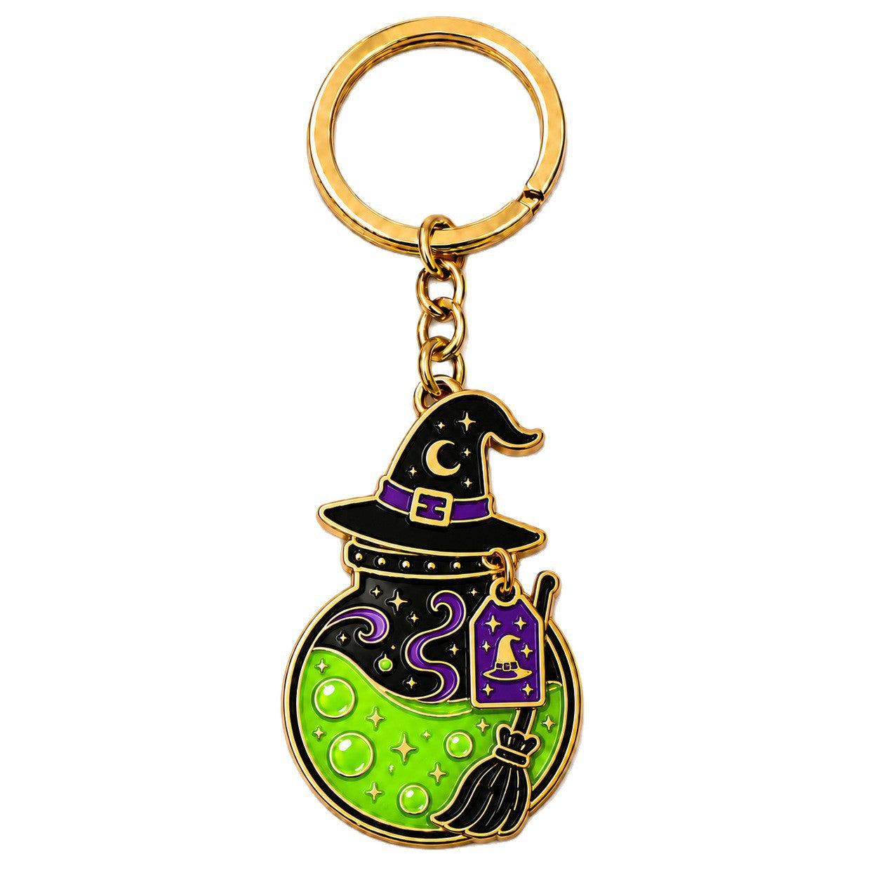 Wholesale  Witch Potion Bottle Keychain Trendy Zinc Alloy Pendant Car Key Accessory Gift for Couples Boutique Resale