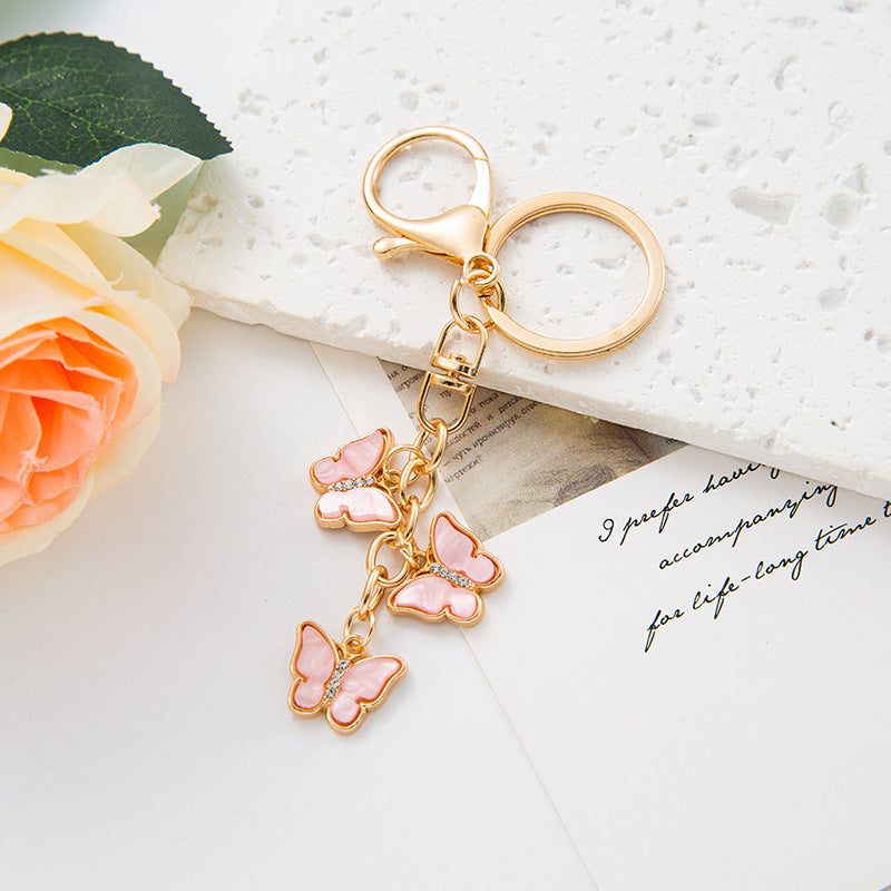 Wholesale Butterfly Zinc Alloy Keychains ACC-KC-YuanFei017