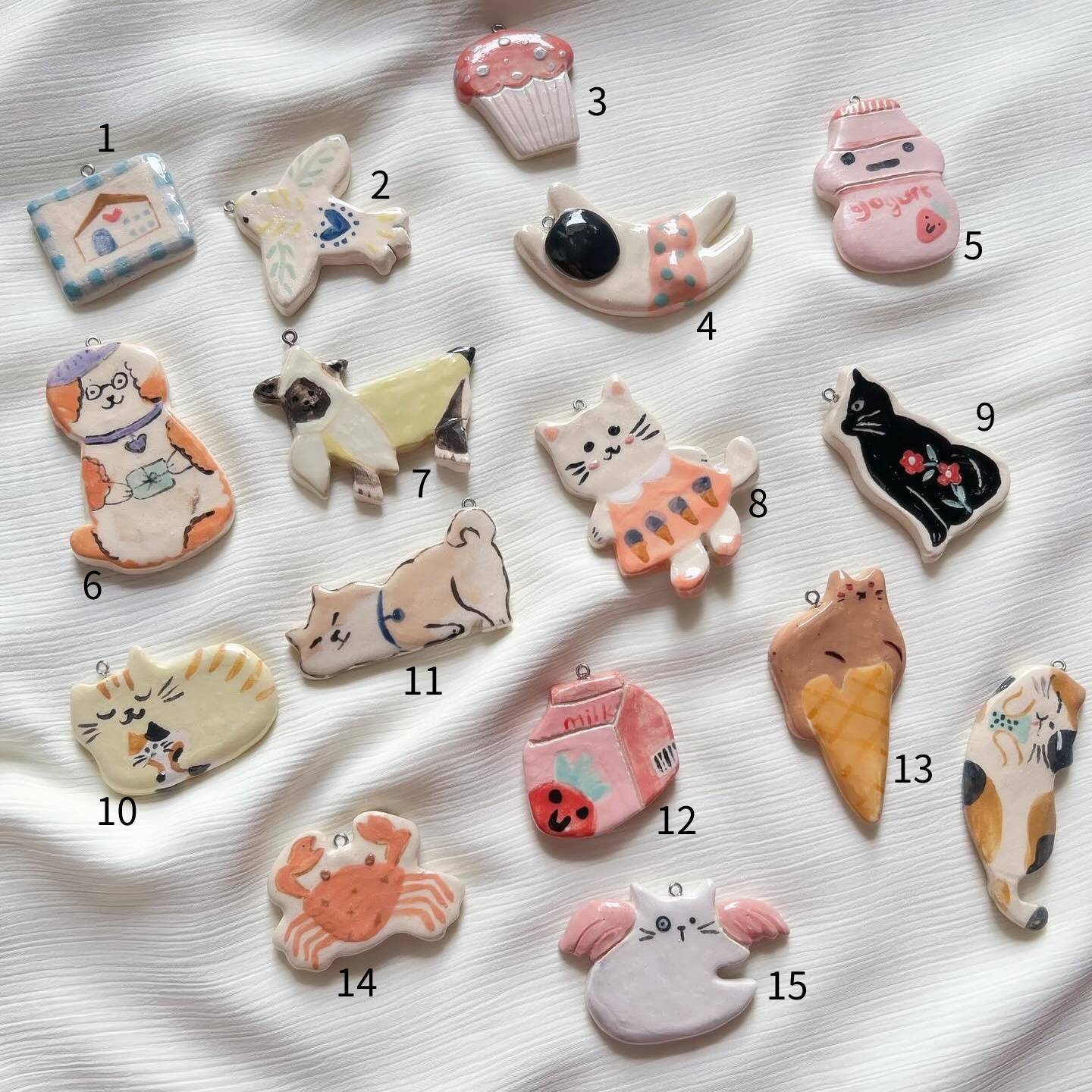 Wholesale Small Animal Vacuum Plating Live Mouth DIY Pendant