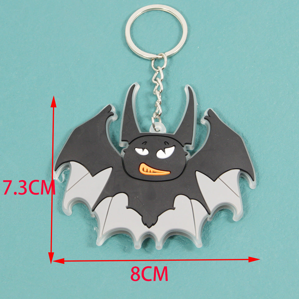 Wholesale Halloween Soft Glue Bat Ghost Keychains ACC-KC-Shengh001