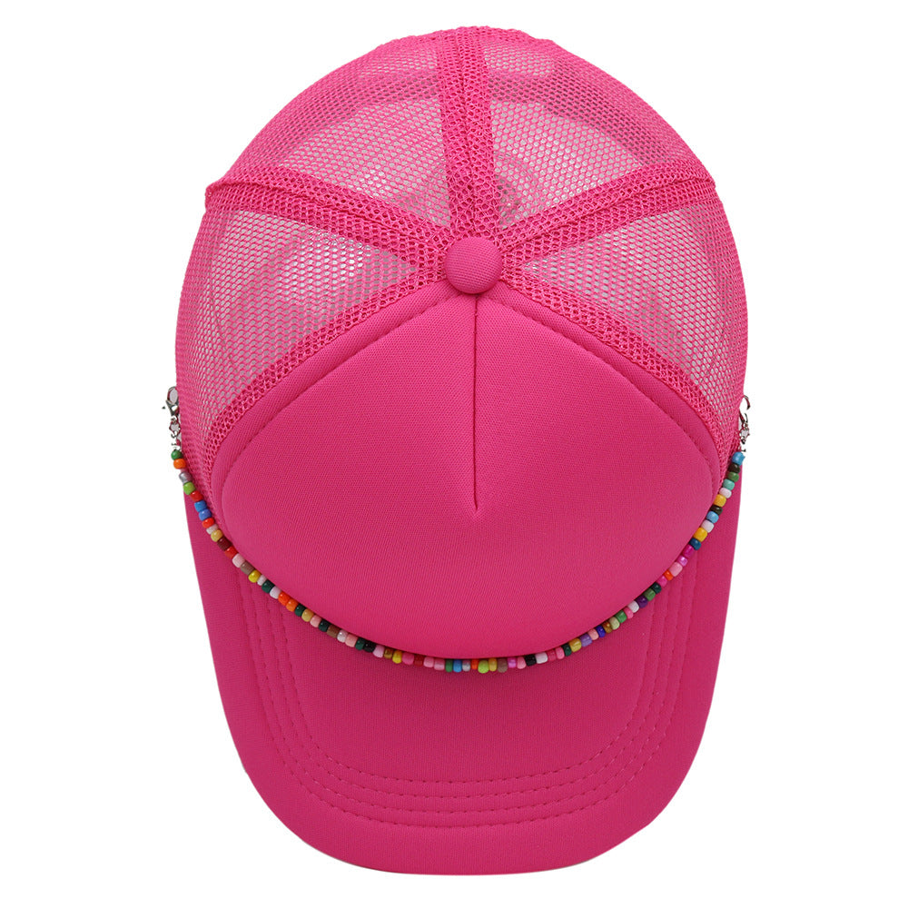 Wholesale Colorful Chain Trucker Cap Mesh Cap Baseball Cap ACC-HT-HaiPu019