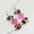 Wholesale  Valentine's Day Love Stitching Multi-layer Peach Acrylic  Earrings