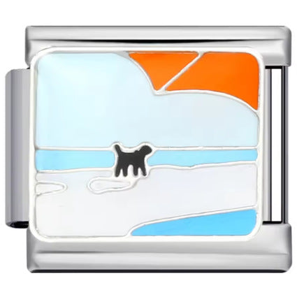 Wholesale Italian Charm Bracelet 9mm DIY  Little Yellow Duck    Creative Stainless Steel Composable Bracelet  ACCVIP