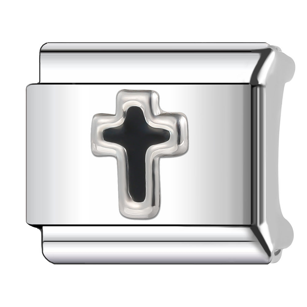 Wholesale 5pcs Italian Charm Bracelet 9mm DIY Splicing Cute Creative Stainless Steel Composable Bracelet