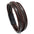 Wholesale woven leather  men's magnet buckle bracelet