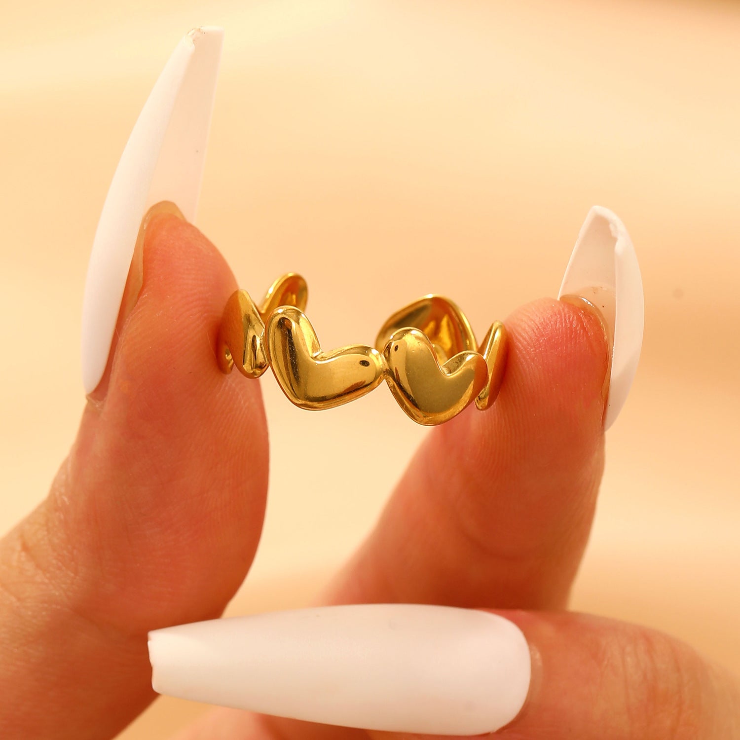 Wholesale Stainless Steel  Non-Fading Open  Ring