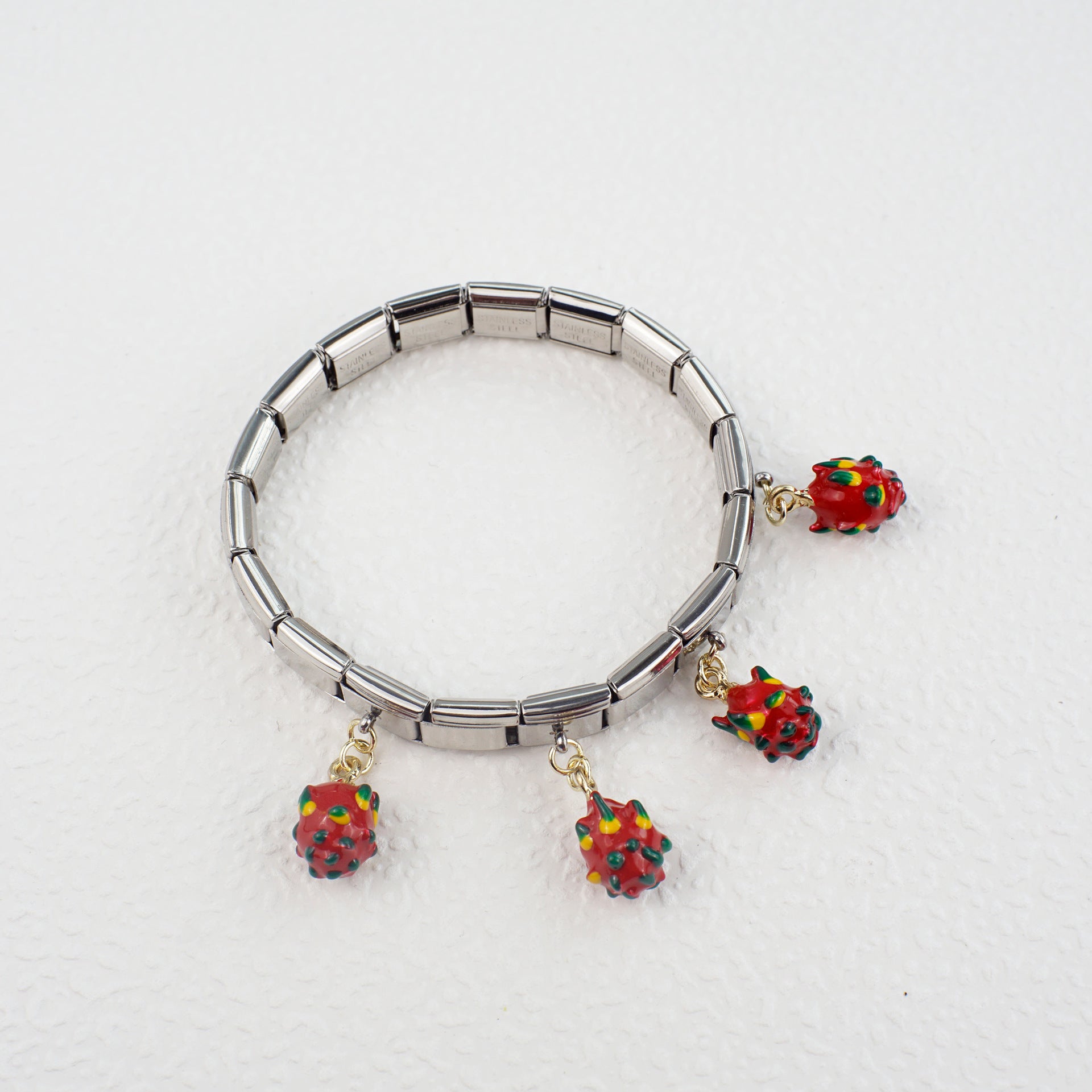 Wholesale 5pcs/   pack Single Section Creative Stainless Steel Composable Bracelet