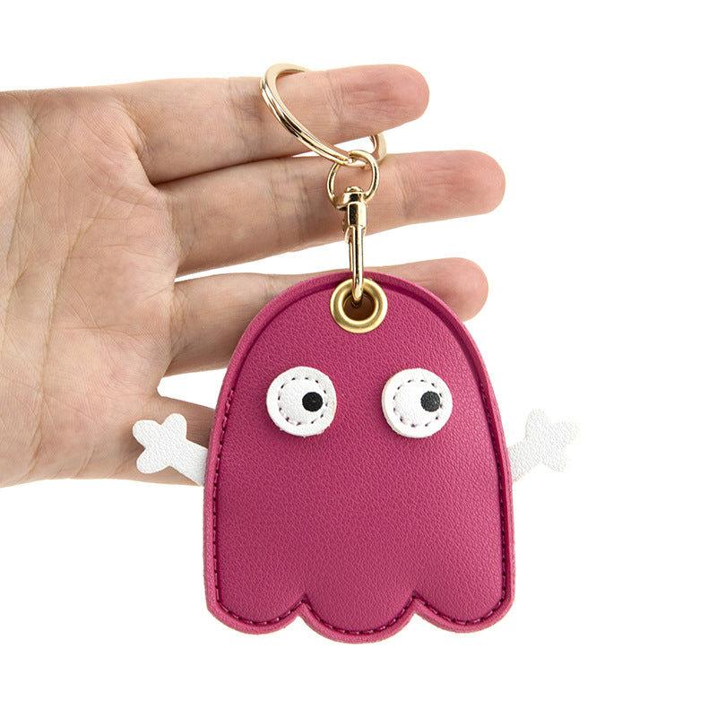 Wholesale Trendy Leather Keychain Card Holder Cute Bag Charm For Women