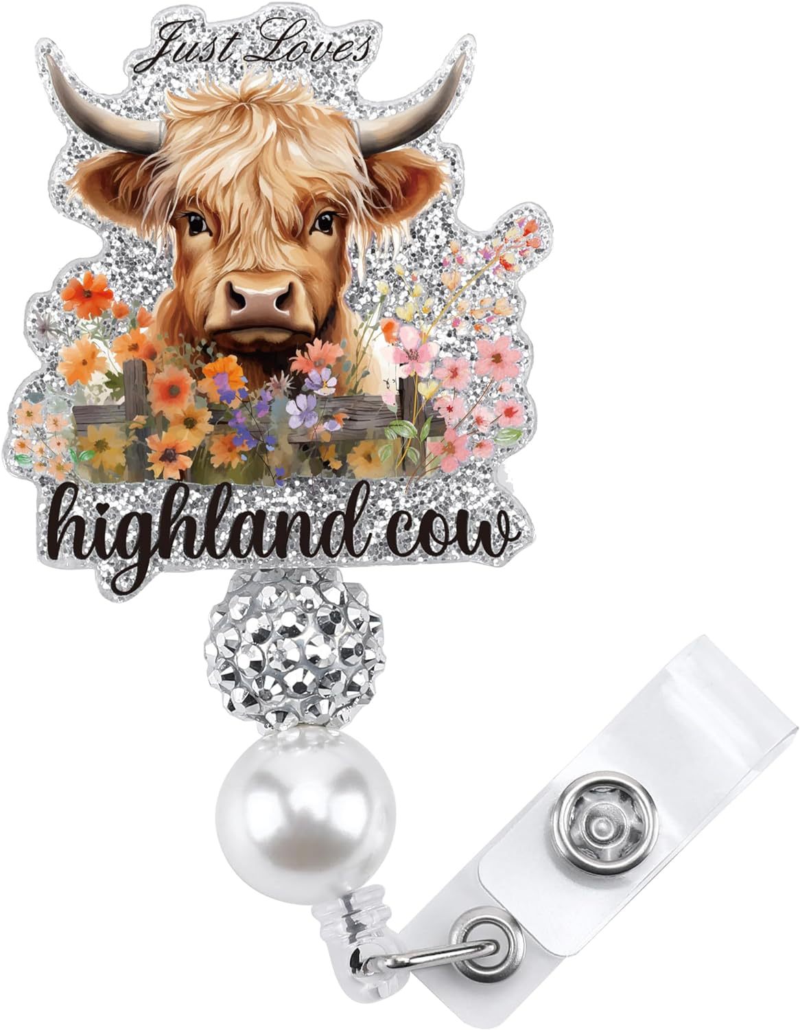 Wholesale 360° Rotatable Beaded Easy-pull Badge Reels Keychains ACC-KC-ChiHai022