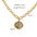 Wholesale personalized thick chain pendant necklace stainless steel 14K gold necklace