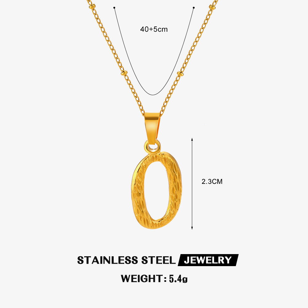 Wholesale Stainless Steel Fashion 26 Letter Necklace
