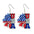 Wholesale Independence Day July 4  Shiny Bald Eagle Boots Butterfly Earrings