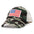 Wholesale Washed Ripped Mesh Cap Independence Day American Flag Embroidered Baseball Cap