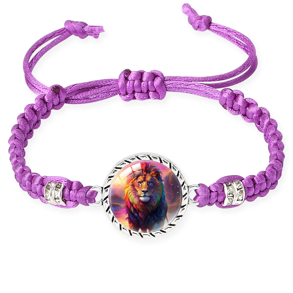 Wholesale Lion braid adjustable bracelet