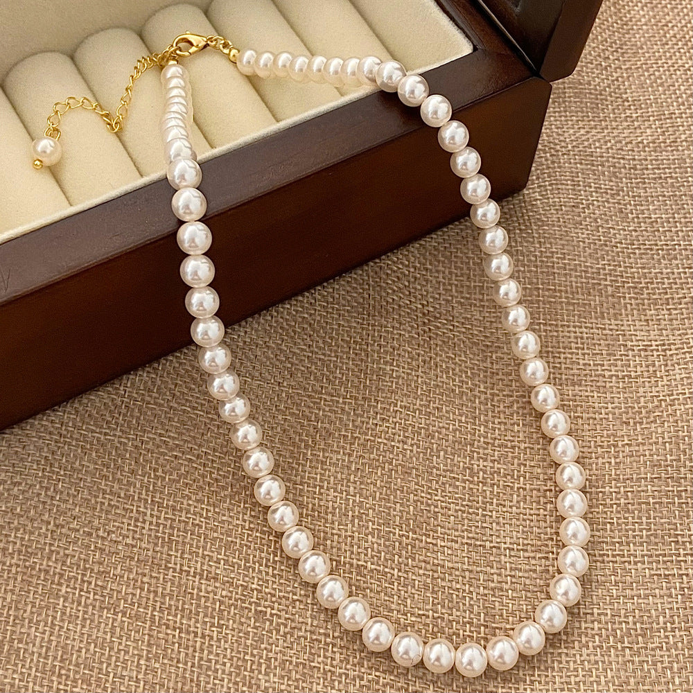 Wholesale  pearl necklace jewelry  light luxury light luxury niche design necklace