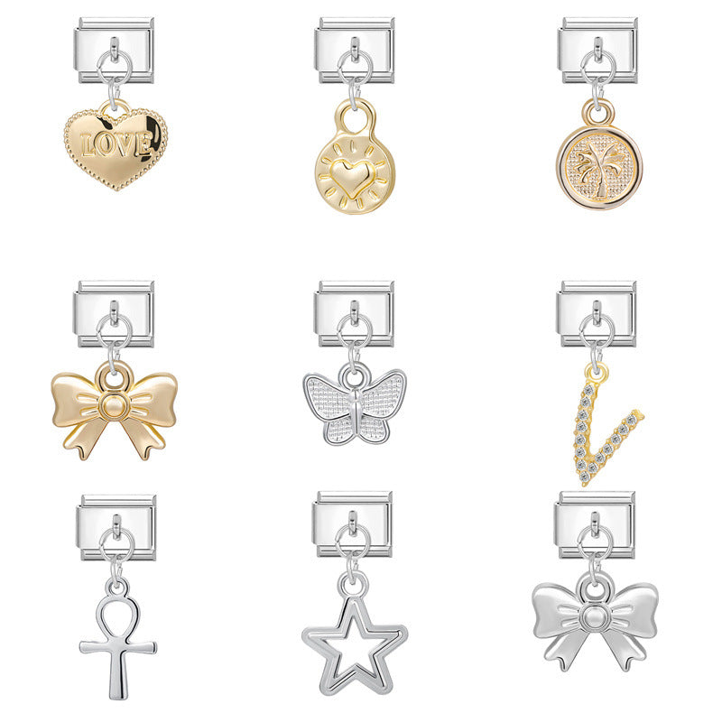 Wholesale Charms steel bottom detachable bracelet module bracelet DIY