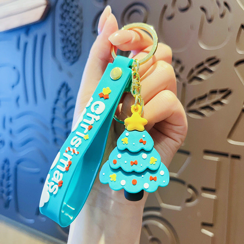 Wholesale Cartoon Christmas PVC Soft Keychain Creative Keychain ACC-KC-HangLi005