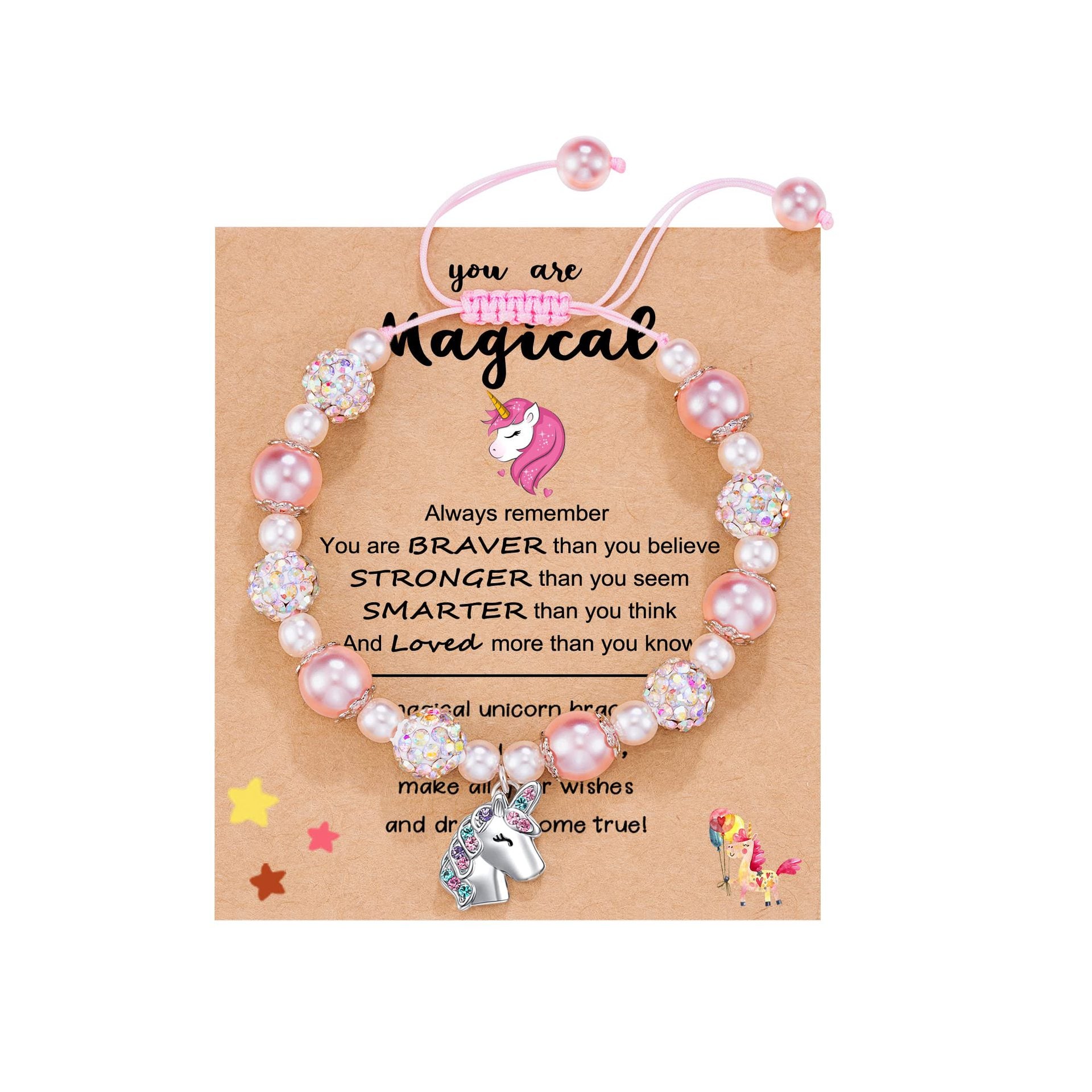 Wholesale pink bracelet alloy love unicorn pendant bracelet