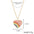 Wholesale alloy love rainbow pendant necklace