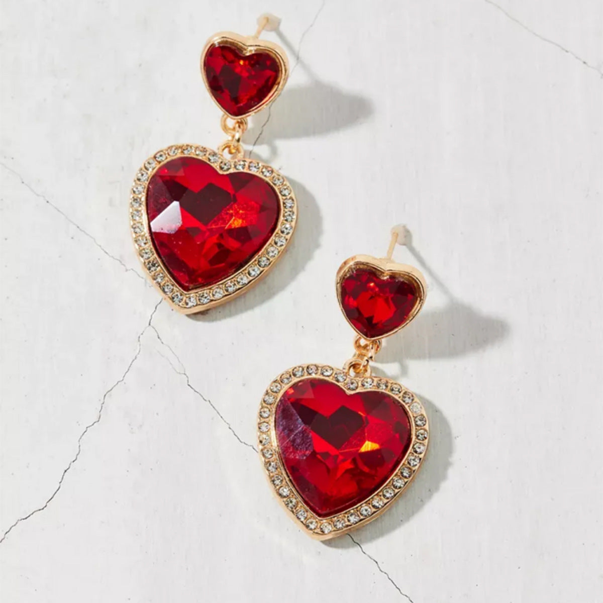 Wholesale Alloy Heart Shape Earrings Fashion Jewelry Accessory for Women Gift