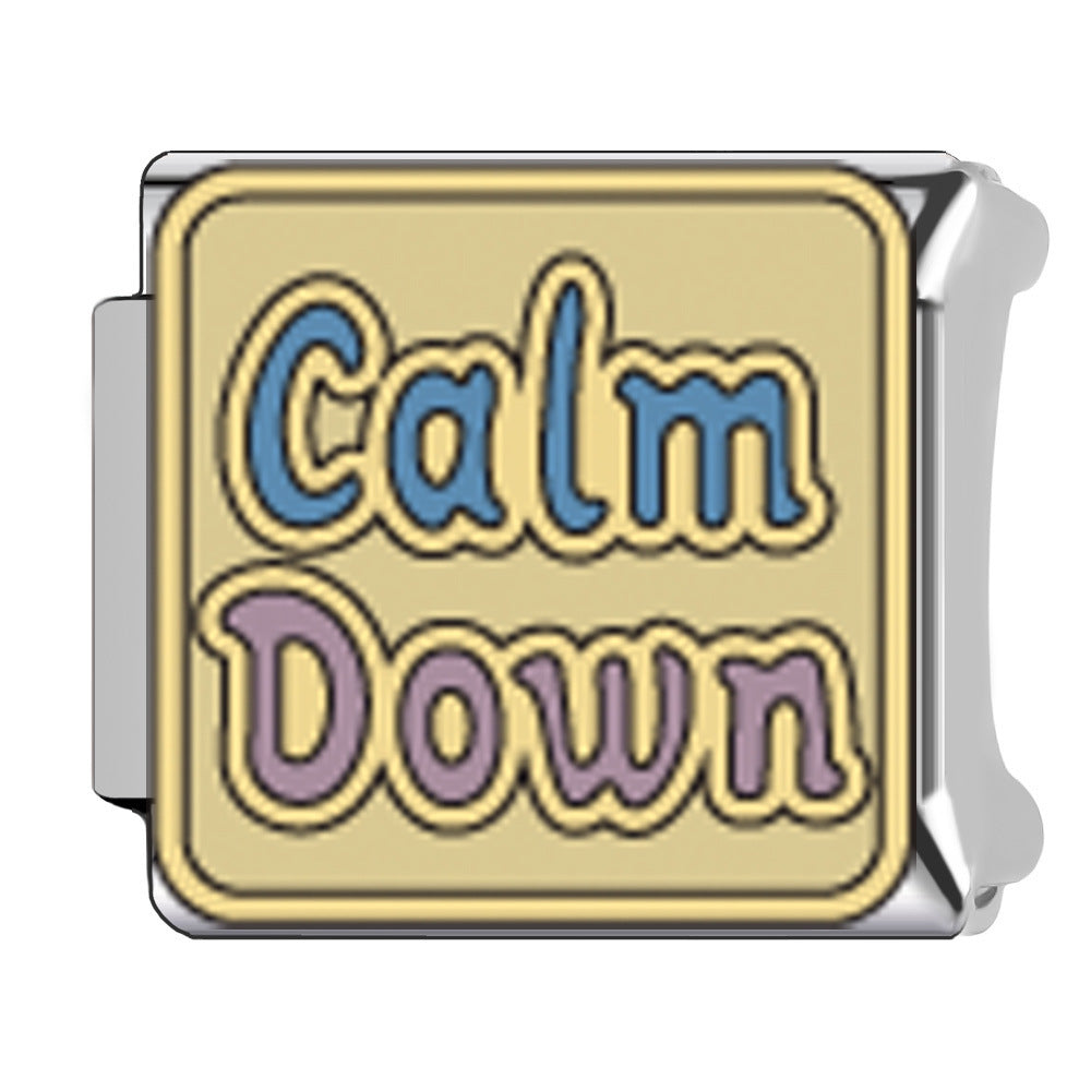 Wholesale Italian Charm Bracelet 9mm DIY Mother' s Day  Creative Stainless Steel Composable Bracelet