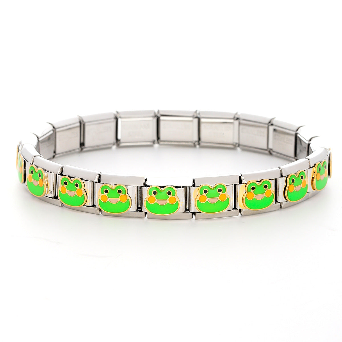 Wholesale Italian Charm Bracelet 9mm DIY Splicing Cartoon  Stainless Steel Composable Bracelet