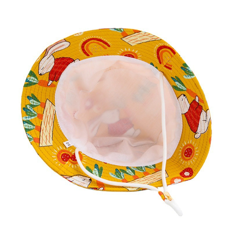 Wholesale Children's Fisherman Hat Multi Size Animal Cartoon Basin Hat Kids Bucket Hat ACC-KH-TuYu001