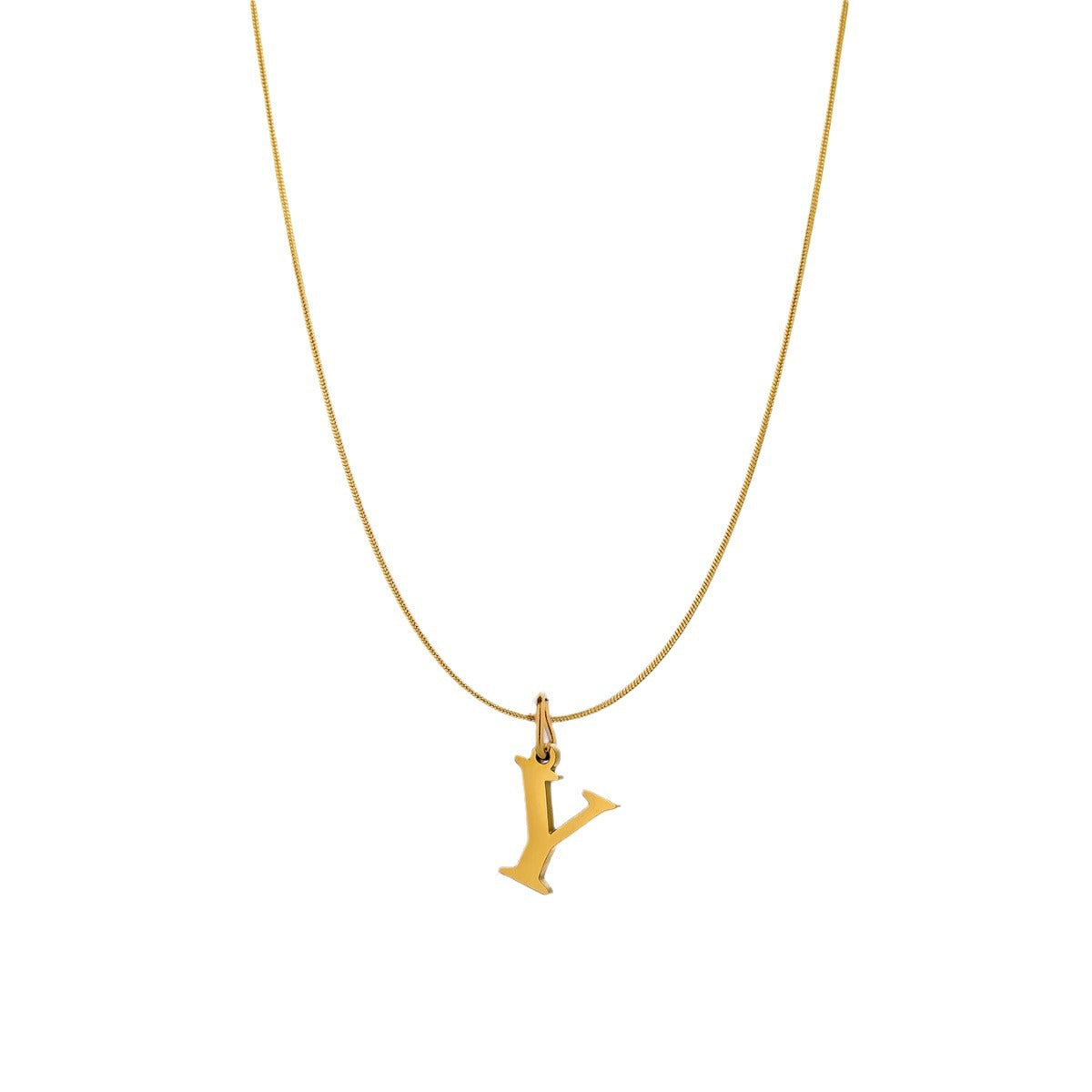 Wholesale Titanium steel letter pendant