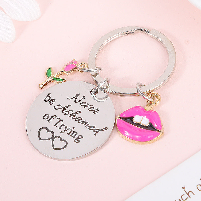 Wholesale Fan Metal Stainless Steel Keychain ACC-KC-MeiXin012