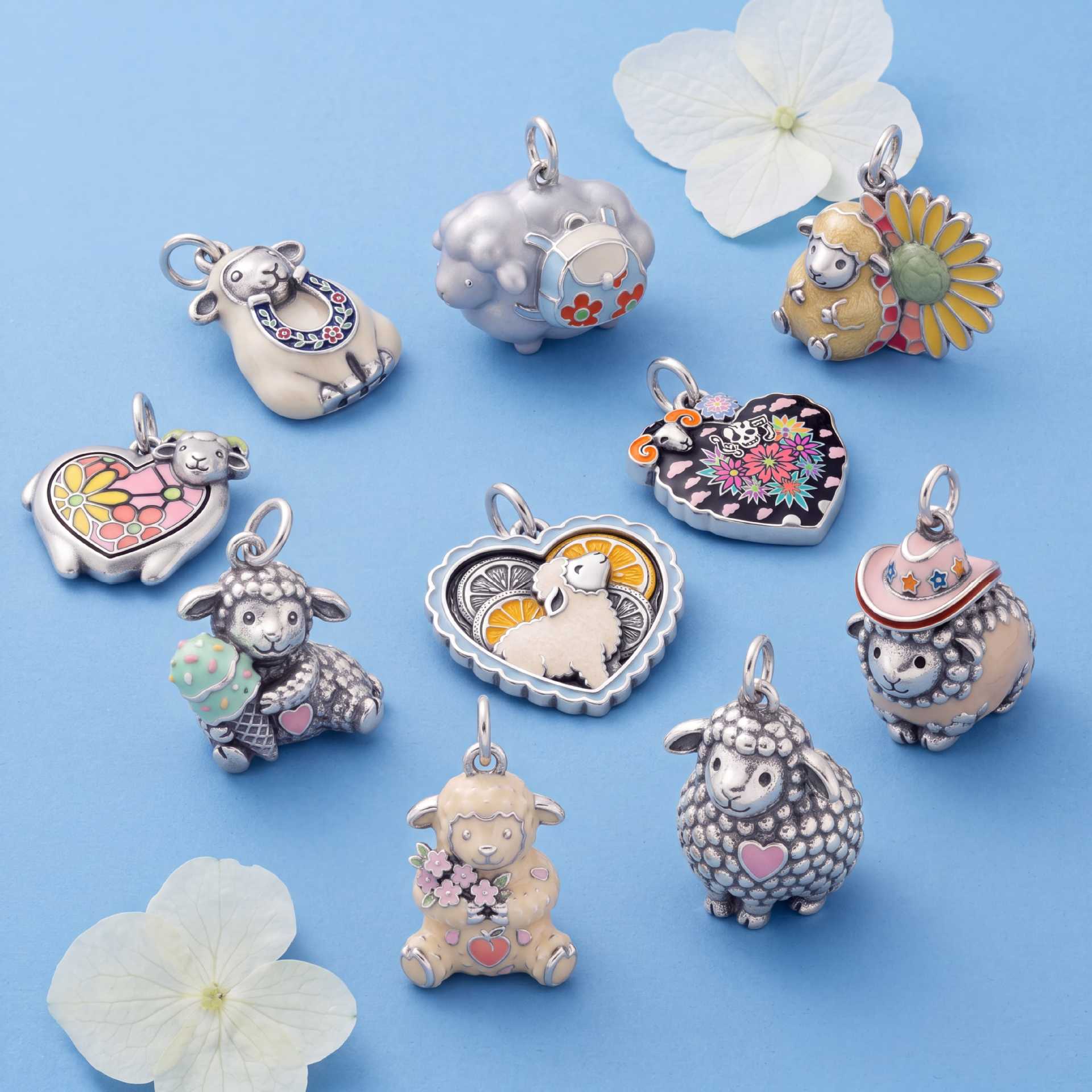 Wholesale Cute Sheep Pendant Necklace Charm Stainless Steel 18K Electroplated DIY Jewelry Accessory For Women Boutique Resale