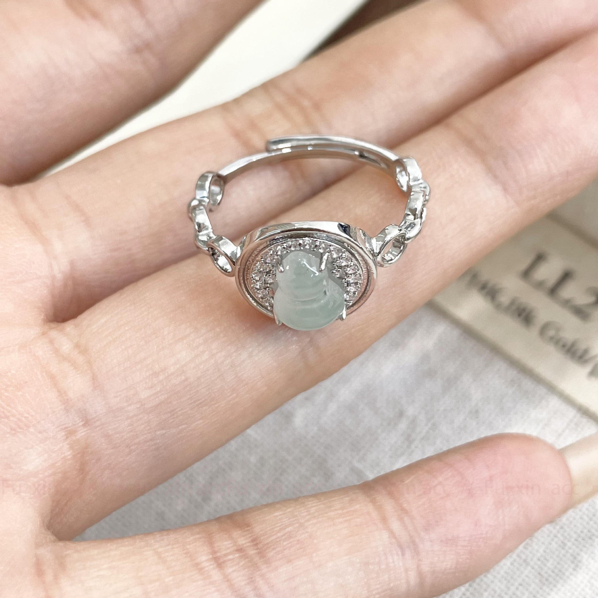 Wholesale  Bead Zircon Gourd Ring