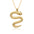 Wholesale 18K copper gold plated popular jewelry snake-shaped element pendant necklaces