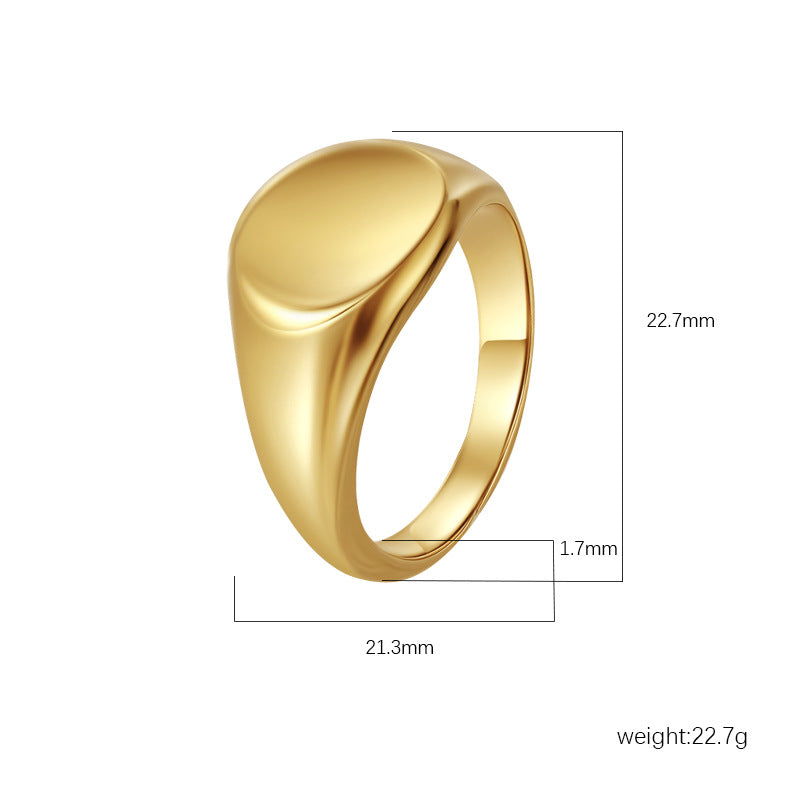 Wholesale Retro Diamond Ring Stainless Steel Fashion Accessory