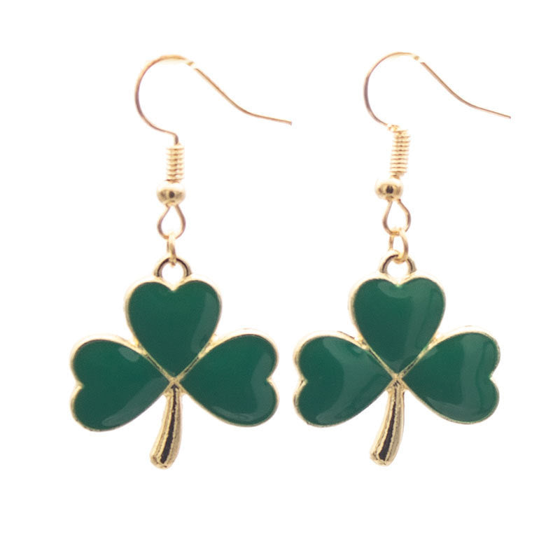 Wholesale St. Patrick's Day Irish Shamrock Earrings