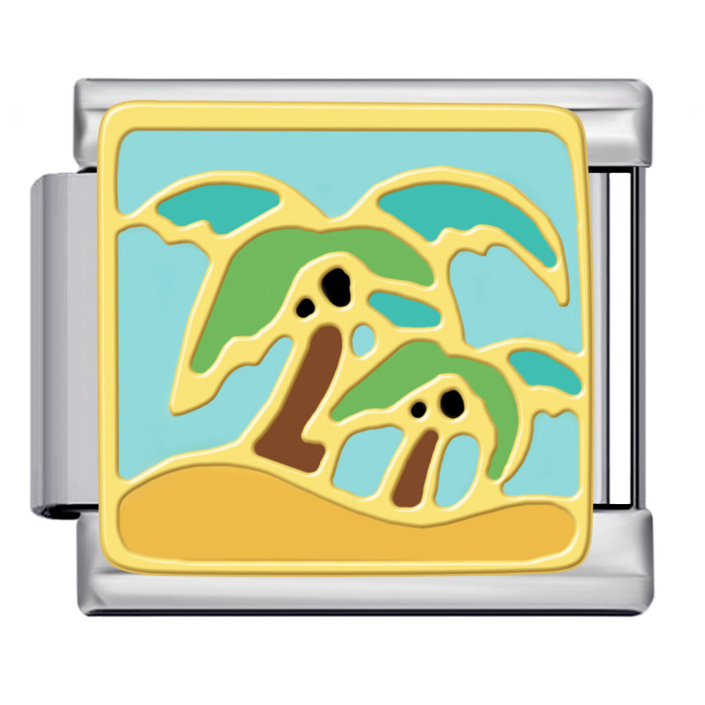 Wholesale Italian Charm Bracelet 9mm DIY Splicing Cute Creative Stainless Steel Composable Bracelet