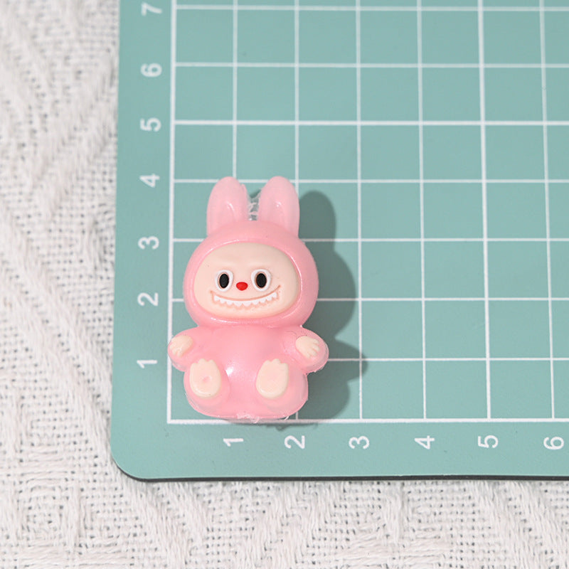 Wholesale 10pcs Rubber Cute Cartoon Beads DIY Bead Accessories