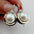 Wholesale  white pearl earrings elegant design round alloy inlaid rhinestone earrings