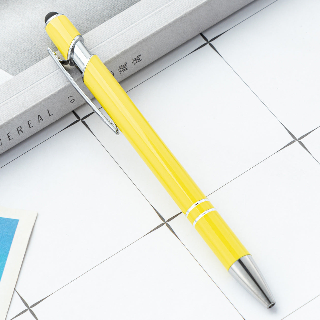 Wholesale Spray glue advertising Pen  printable logo Pen aluminum rod touch screen Pen