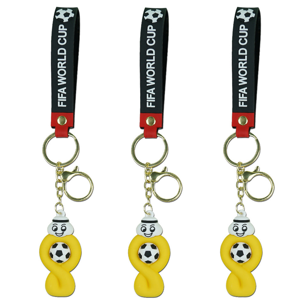 Wholesale World Cup character keychain