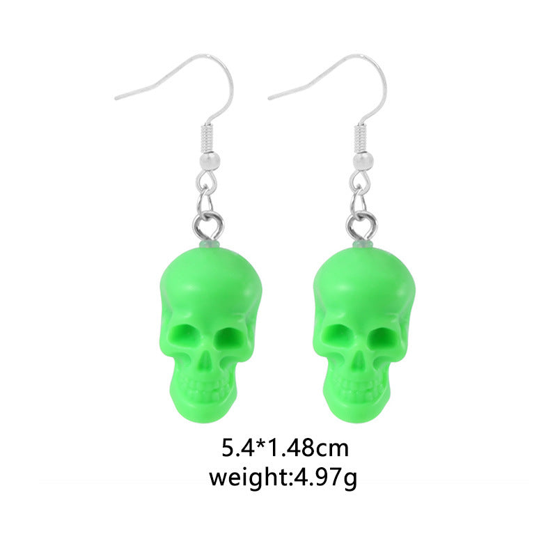 Wholesale Halloween Spider Pumpkin Ghost Skull Resin Earrings ACC-ES-BinLi005